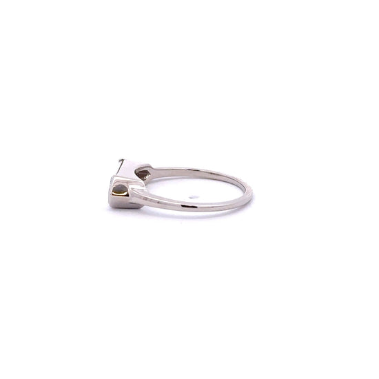 1.08 Carat Lab Created Bezel Set Kite Engagement Ring - Happy Jewelers Fine Jewelry Lifetime Warranty