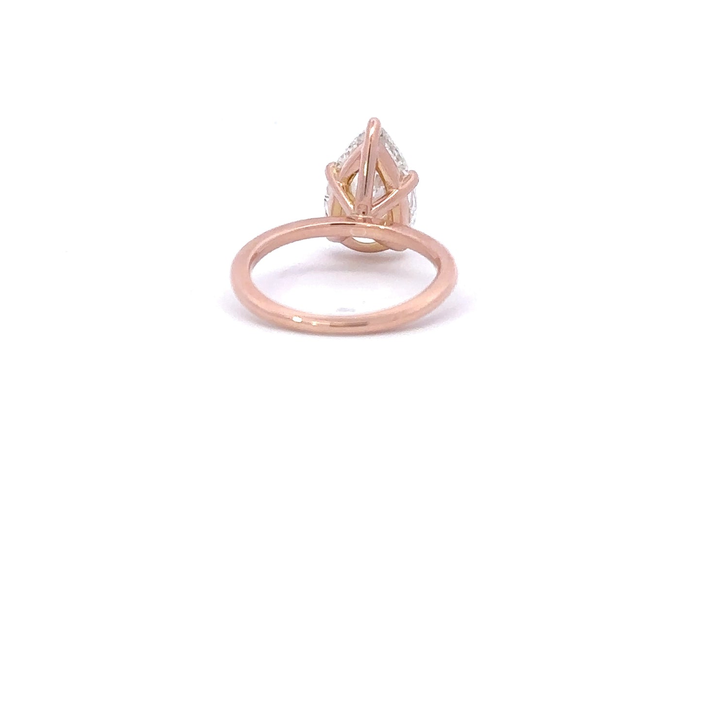 3.00 Carat Pear Lab Grown Diamond Engagement Ring - Happy Jewelers Fine Jewelry Lifetime Warranty