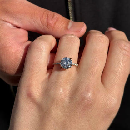 2.54 Carat Lab Round Engagement Ring with Signature Setting | Engagement Ring Wednesday - Happy Jewelers Fine Jewelry Lifetime Warranty