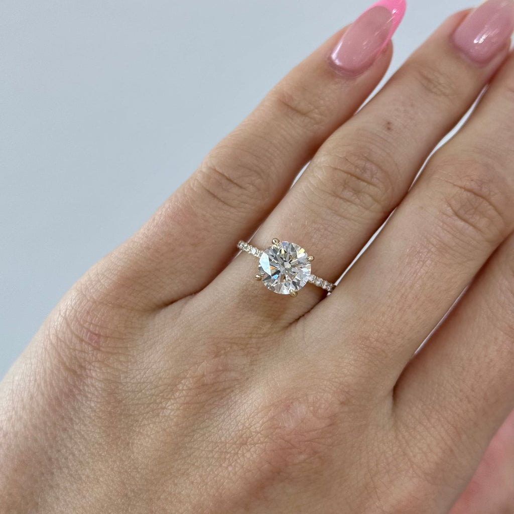 2.54 Carat Lab Round Engagement Ring with Signature Setting | Engagement Ring Wednesday - Happy Jewelers Fine Jewelry Lifetime Warranty