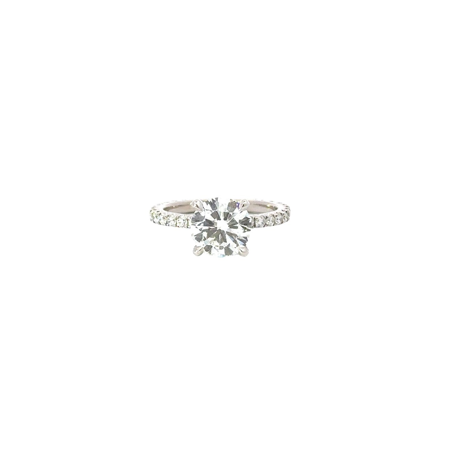 2.03 Carat Round Natural Diamond Engagement Ring - Happy Jewelers Fine Jewelry Lifetime Warranty