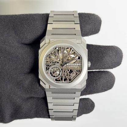 Bvlgari Octo Finissimo 40mm Skeleton Dial Watch Ref# 103610