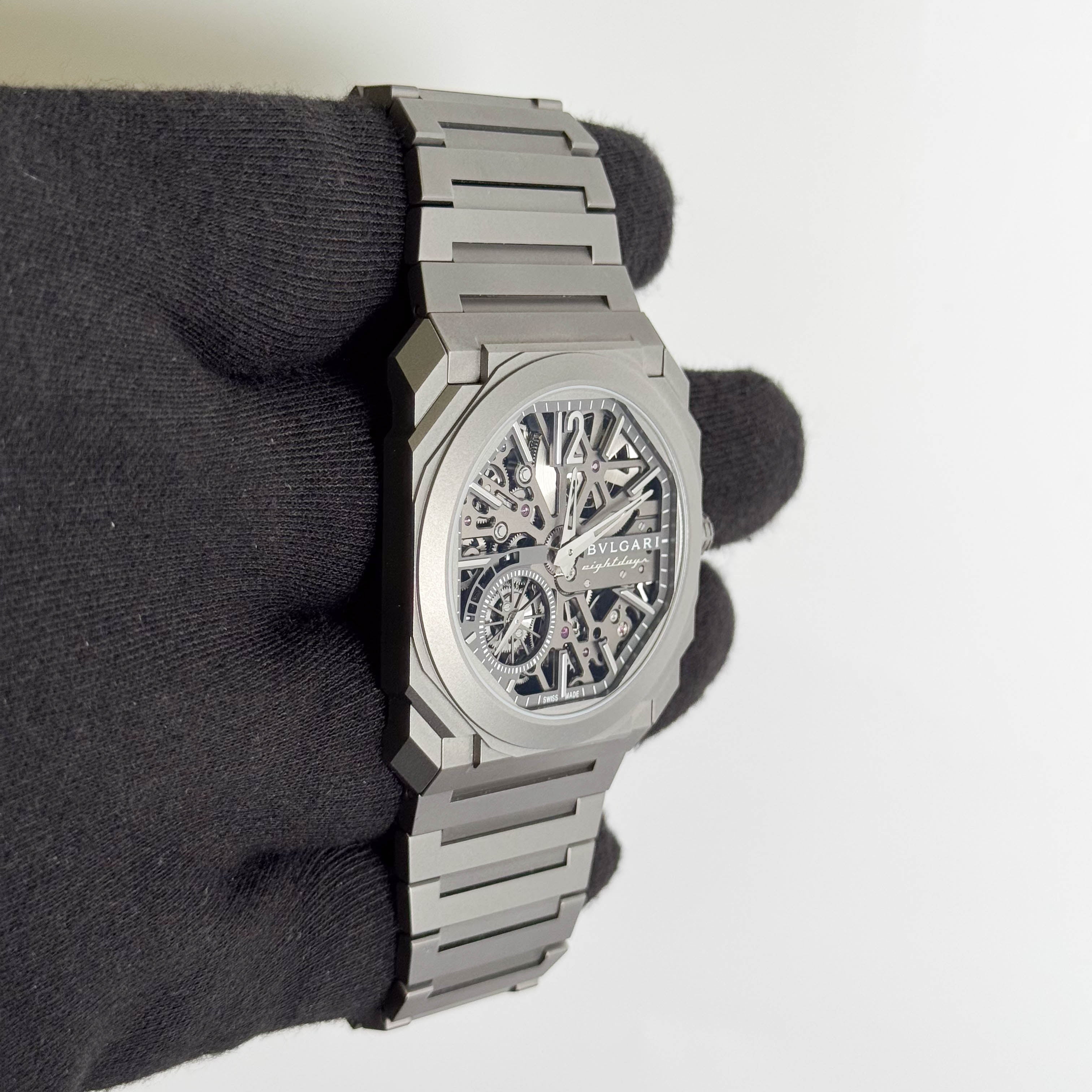 Bvlgari Octo Finissimo 40mm Skeleton Dial Watch Ref# 103610