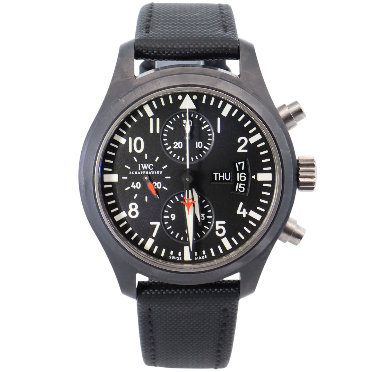 IWC Pilot's 44mm Black Dial Watch Ref# IW378901