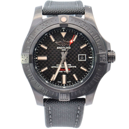 Breitling Avenger 48mm Carbon Dial Watch Ref# V17310 - Happy Jewelers Fine Jewelry Lifetime Warranty