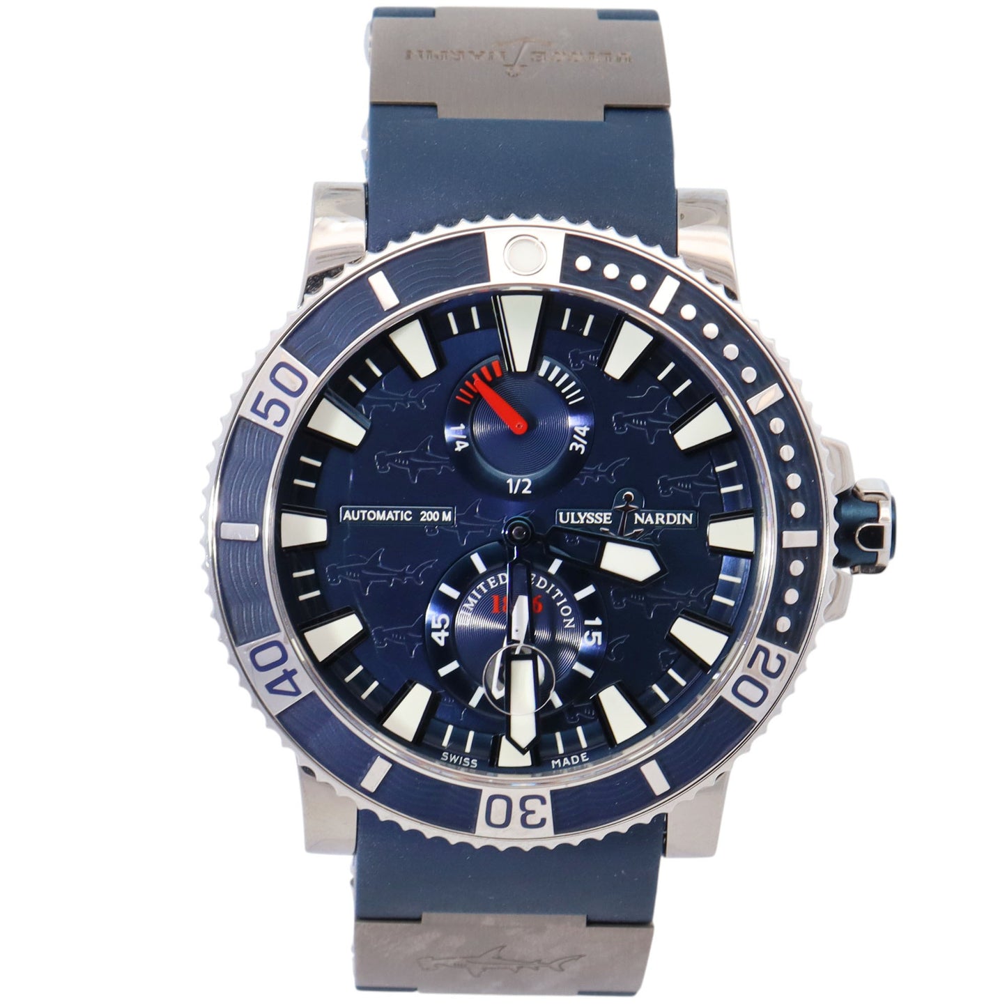 Ulysse Nardin Maxi Marine 42mm Blue Dial Watch Ref# 263-91