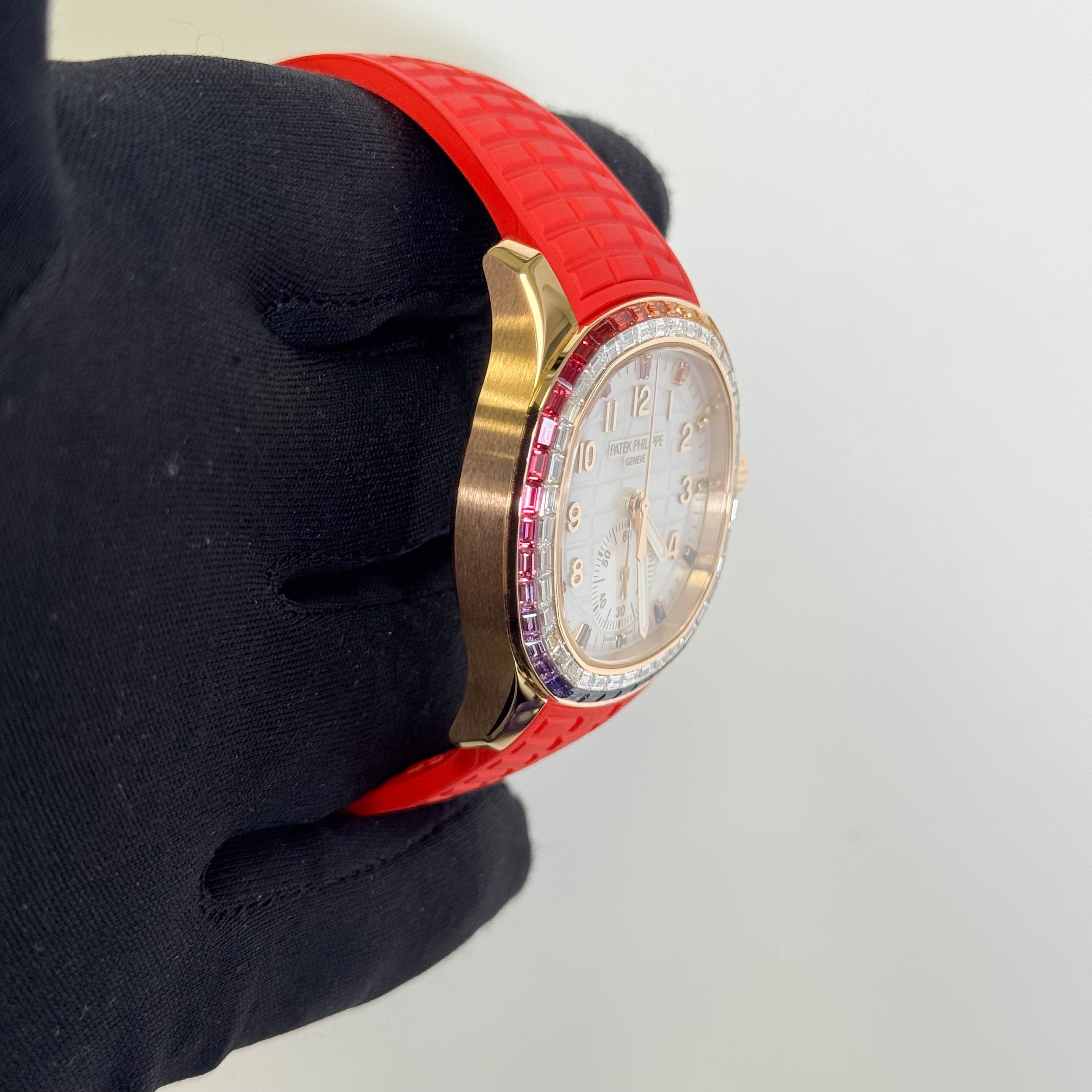 Patek Philippe Aquanaut 40mm Mother Of Pearl Dial Ref# 7968/300R-001 - Happy Jewelers Fine Jewelry Lifetime Warranty