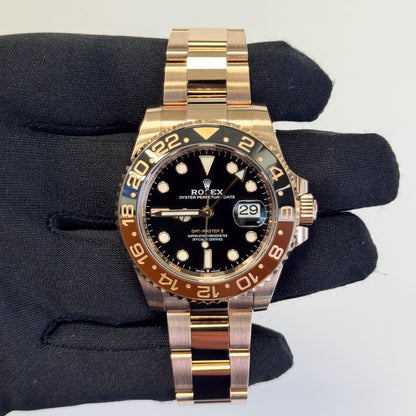 Rolex GMT-Master II Rootbeer 40mm Black Dial Watch Ref# 126715CHNR - Happy Jewelers Fine Jewelry Lifetime Warranty