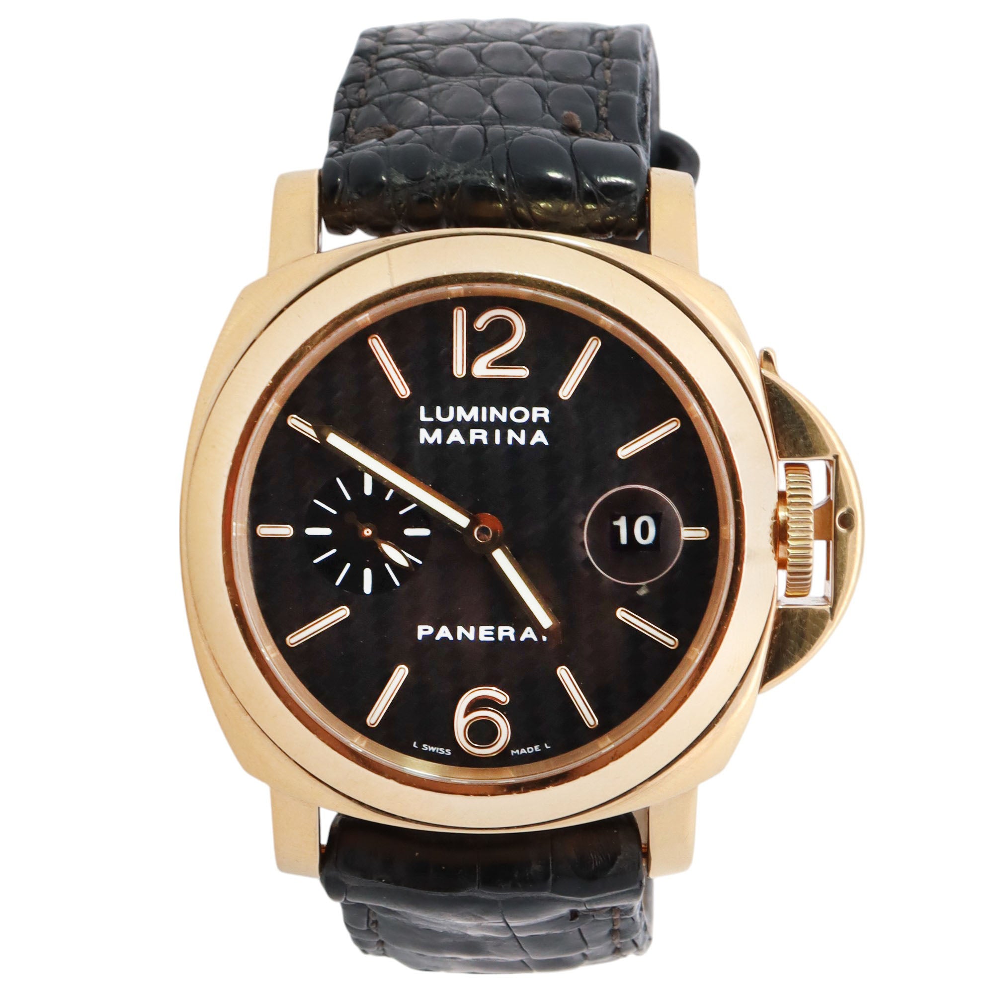Panerai Luminor 44mm Black Dial Watch Ref# PAM00140 - Happy Jewelers Fine Jewelry Lifetime Warranty