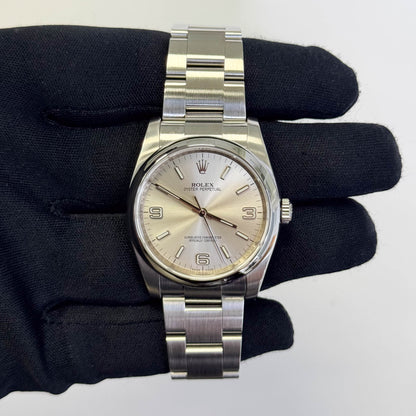 Rolex Oyster Perpetual 36mm Silver Dial Watch Ref# 116000 - Happy Jewelers Fine Jewelry Lifetime Warranty
