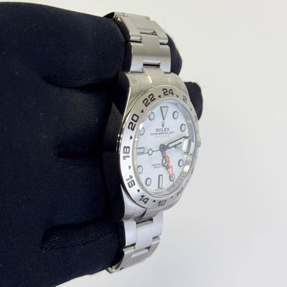 Rolex Explorer II 42mm White Dial Watch Ref# 216570 - Happy Jewelers Fine Jewelry Lifetime Warranty