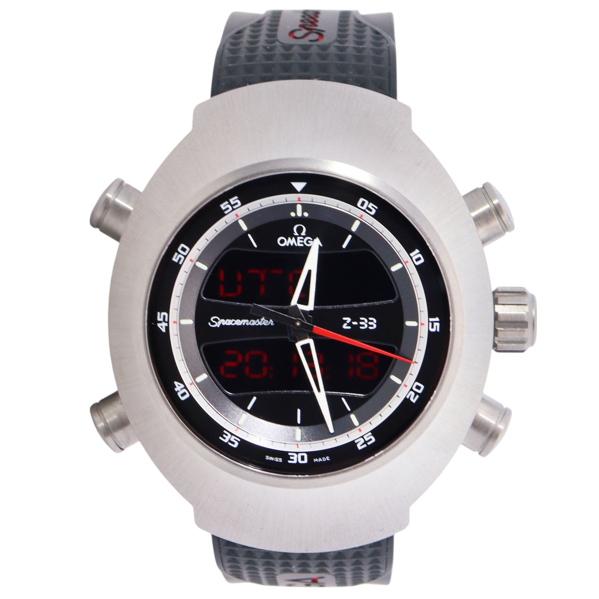 Omega Spacemaster 43mm Black Dial Watch Ref# 325.92.43.79.01.001 - Happy Jewelers Fine Jewelry Lifetime Warranty