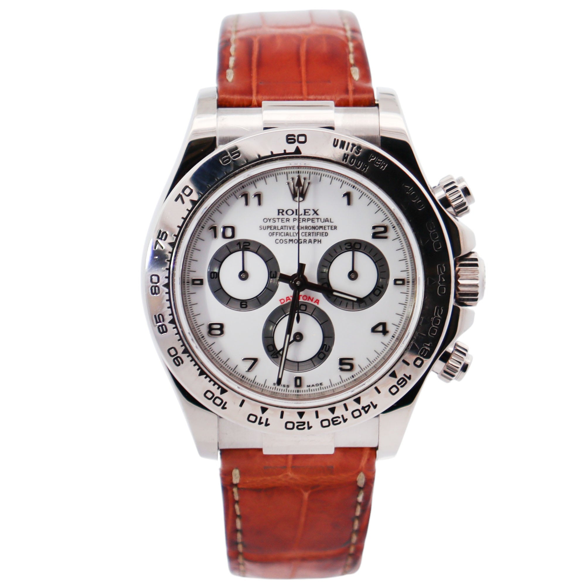 Rolex Daytona 40mm White Dial Watch Ref# 116519 - Happy Jewelers Fine Jewelry Lifetime Warranty