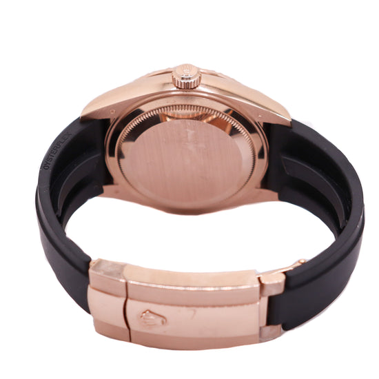 Rolex Sky Dweller Rose Gold 42mm Chocolate Stick Dial Watch Reference#: 326235 - Happy Jewelers Fine Jewelry Lifetime Warranty