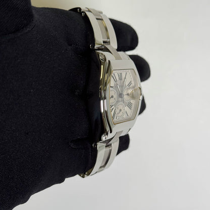 Cartier Roadster 48mm Silver Dial Watch Ref# W62019X6