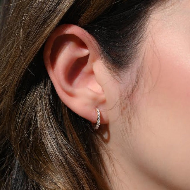 The Janelle Huggie Earrings - Happy Jewelers Fine Jewelry Lifetime Warranty