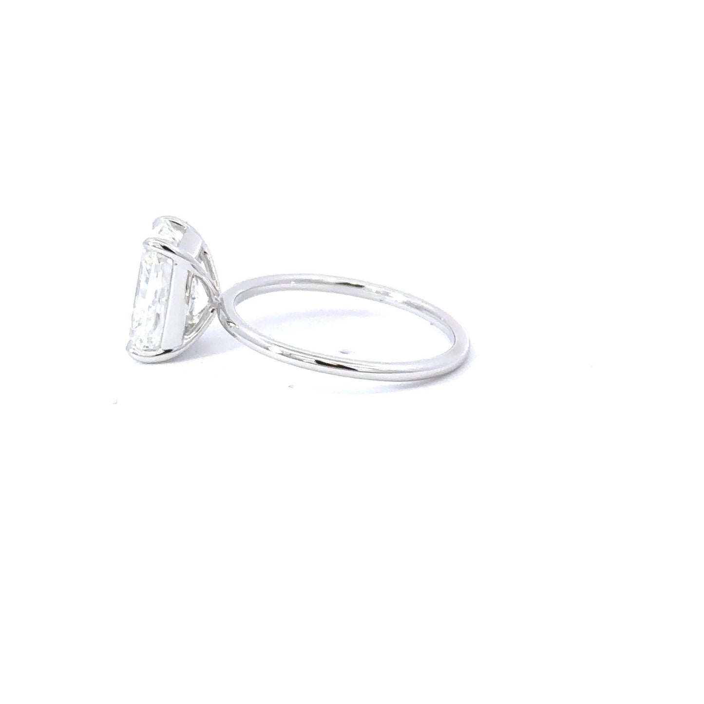 2.00-2.99 Carat Radiant Lab Grown Diamond Solitaire Engagement Ring - Happy Jewelers Fine Jewelry Lifetime Warranty