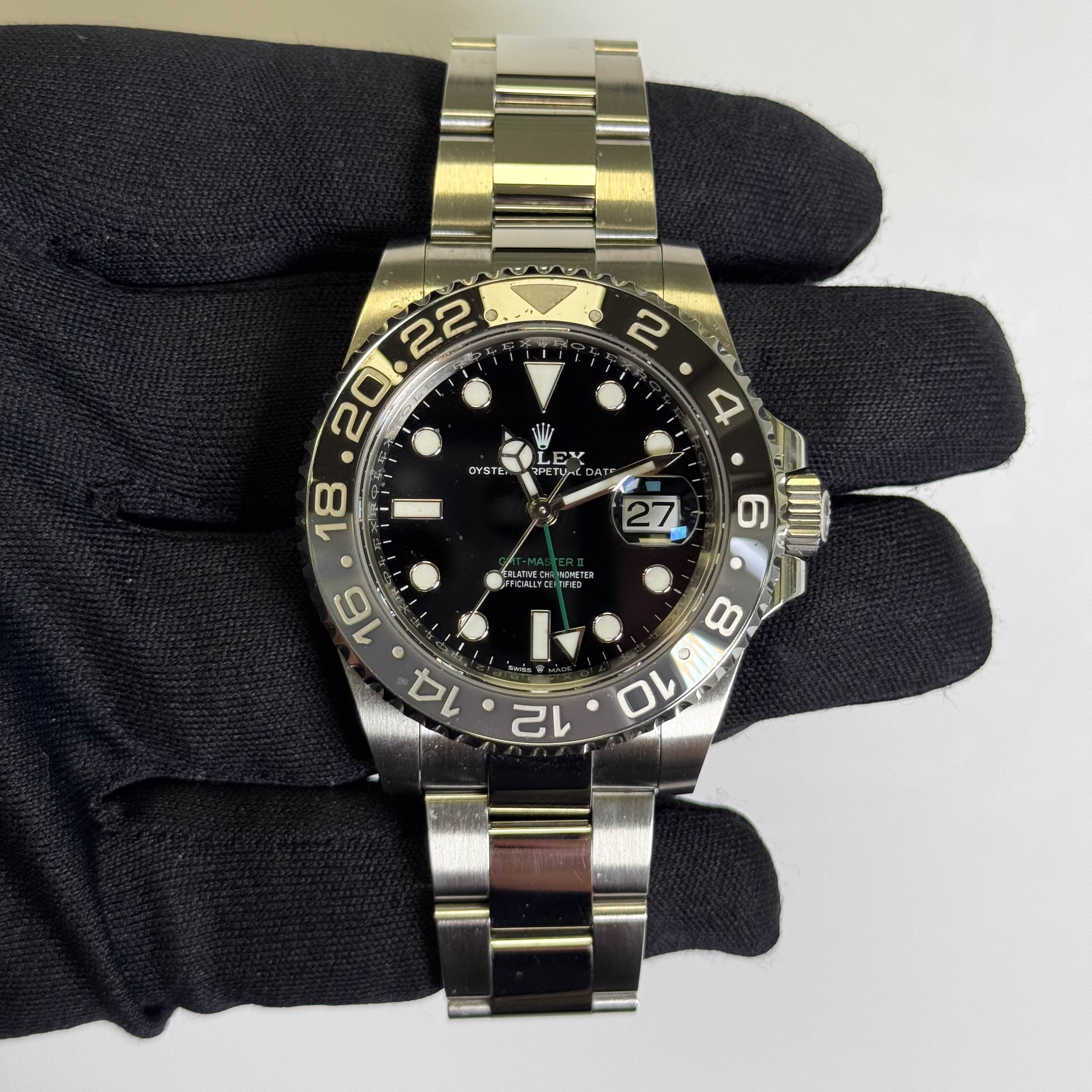Rolex GMT-Master II 40mm Black Dial Ref# 126710GRNR