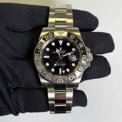 Rolex GMT-Master II 40mm Black Dial Ref# 126710GRNR