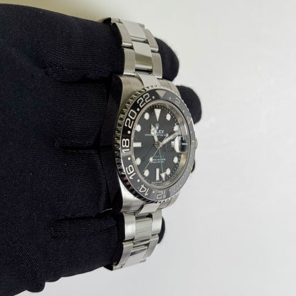 Rolex GMT-Master II 40mm Black Dial Ref# 126710GRNR