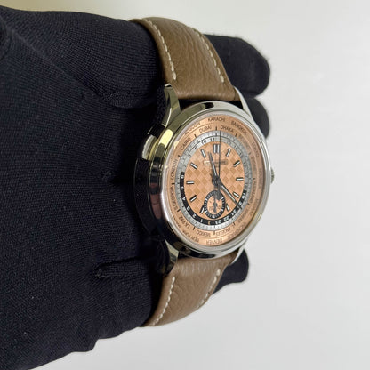 Patek Philippe Complications World Timer 41mm Salmon Dial Watch Ref# 5935A-001