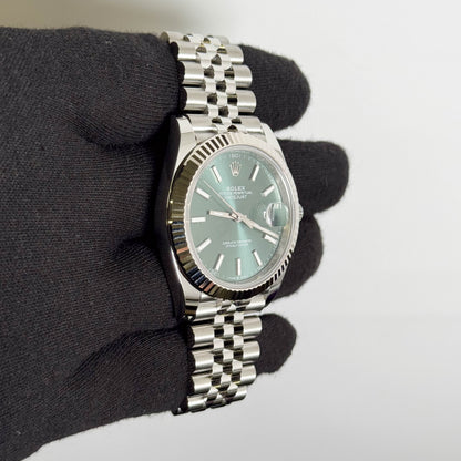 Rolex Datejust 41mm Mint Green Dial Watch Ref# 126334