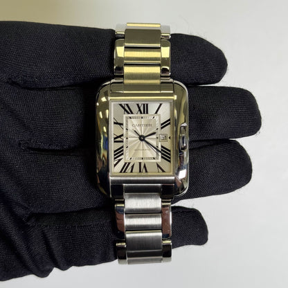 Cartier Tank Anglaise 29.8mm Ivory Dial Watch Ref# W5310009 - Happy Jewelers Fine Jewelry Lifetime Warranty