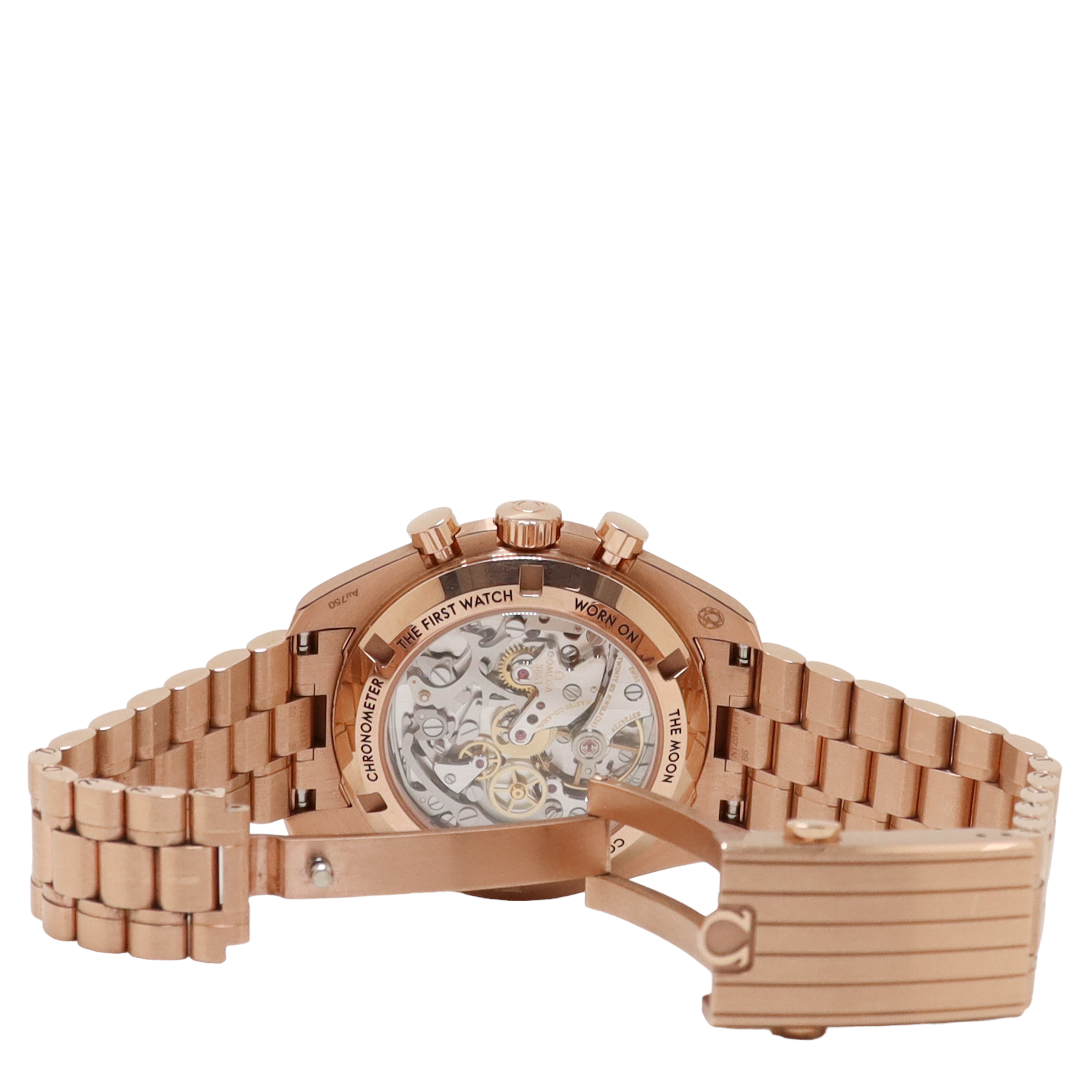 Omega Speedmaster Rose Gold 42mm Black Chronograph Dial Watch Reference# 310.60.42.50.01.001 - Happy Jewelers Fine Jewelry Lifetime Warranty