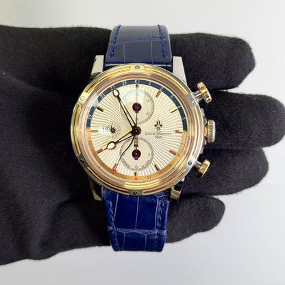 Louis Moinet Geograph 46mm Silver Dial Watch Ref# LM.78.40.65