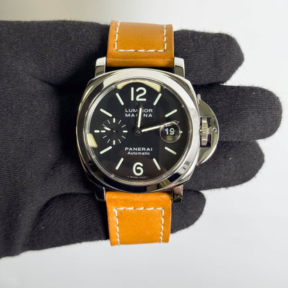 Panerai Luminor 44mm Black Dial Watch Ref# PAM00104