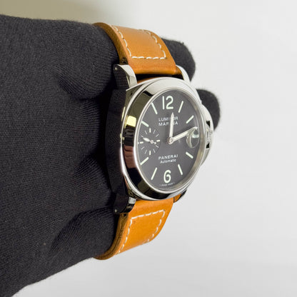 Panerai Luminor 44mm Black Dial Watch Ref# PAM00104