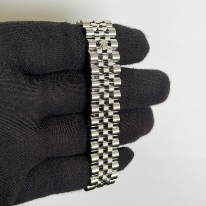 Rolex Datejust 36mm Rhodium Flower Dial Watch Ref# 116234