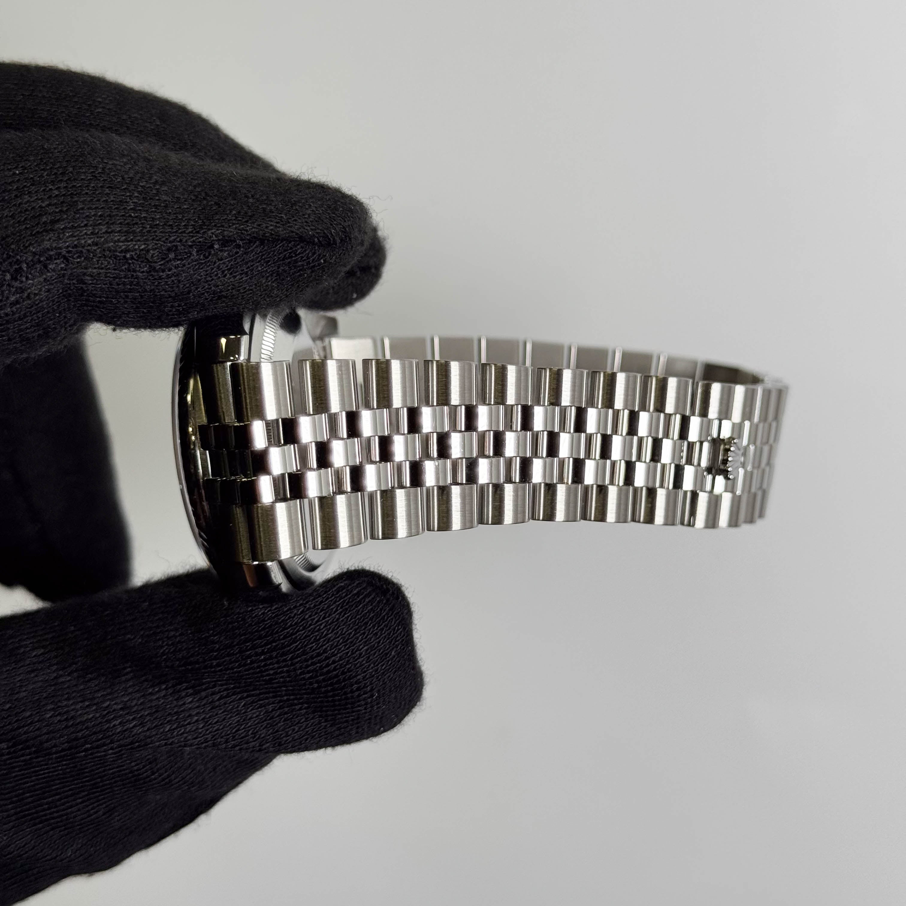 Rolex Datejust 36mm Rhodium Flower Dial Watch Ref# 116234