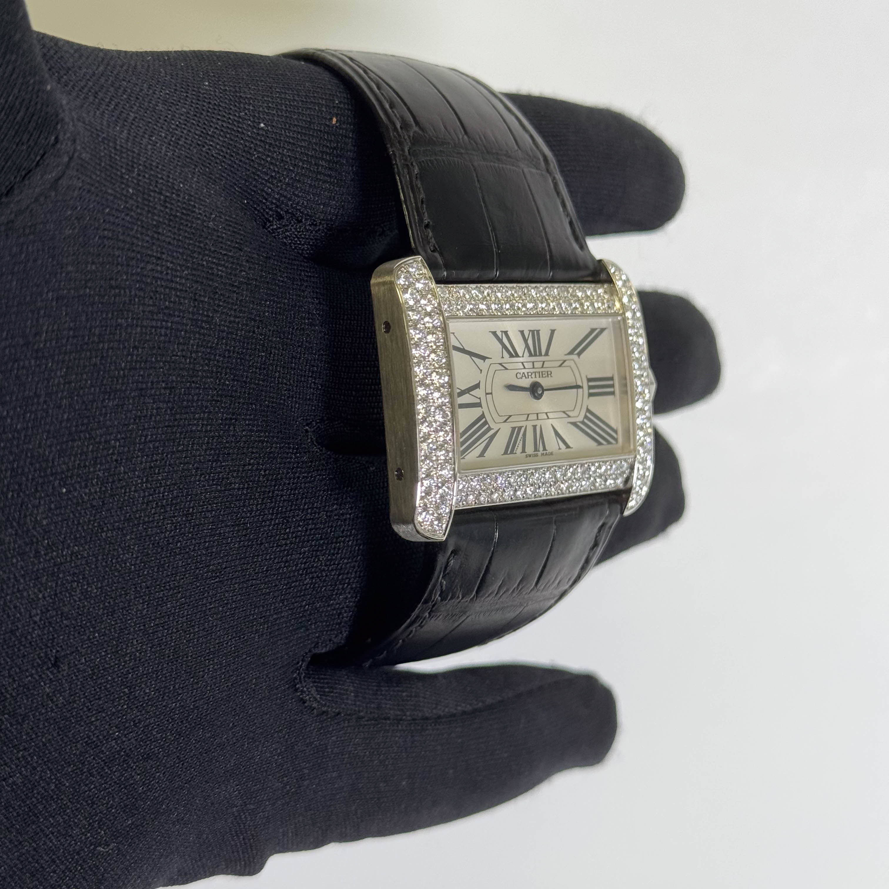 Cartier Tank Divan 38mm Ivory Dial Watch Ref# WA301356