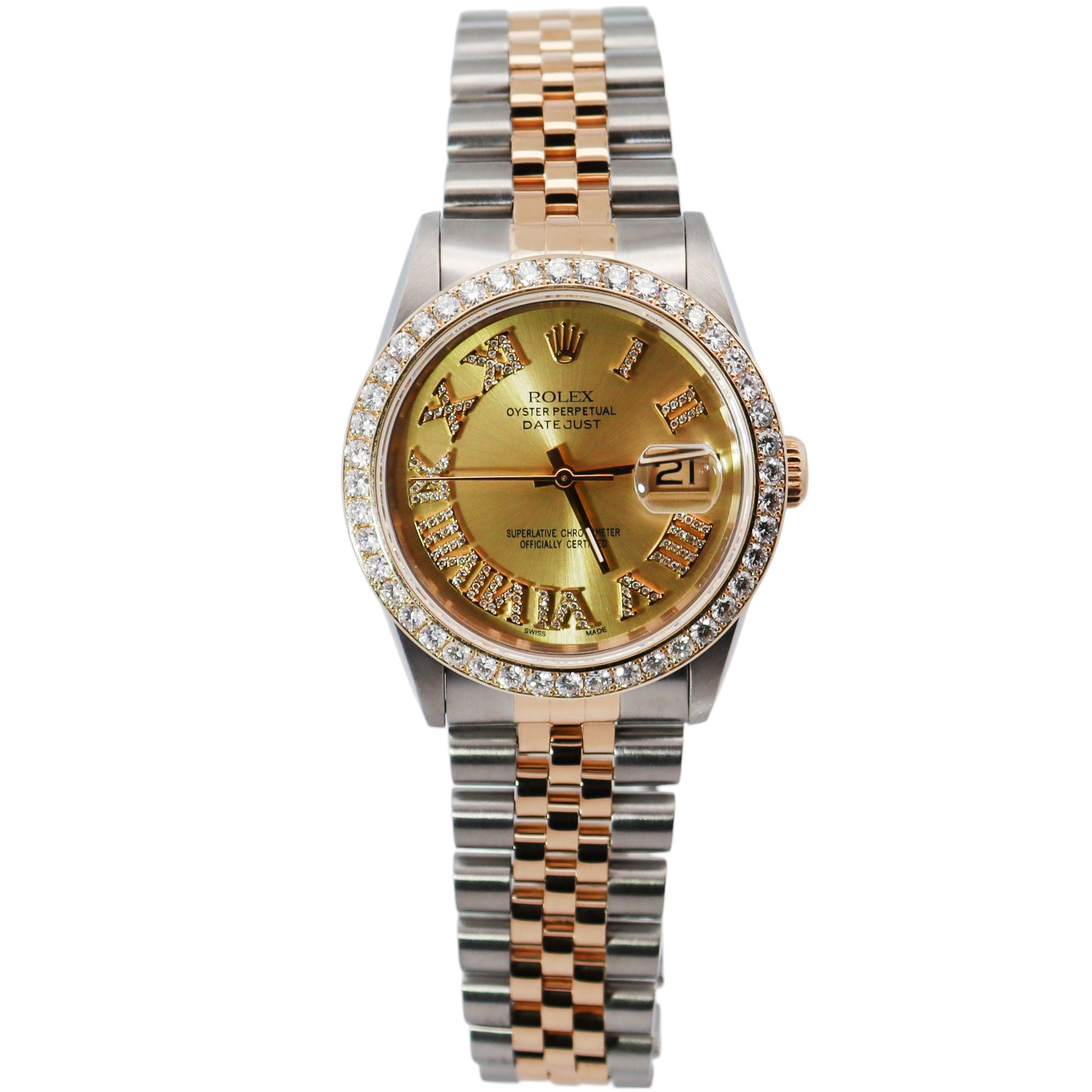 Rolex Datejust 36mm Champagne Dial Watch Ref# 16233 - Happy Jewelers Fine Jewelry Lifetime Warranty