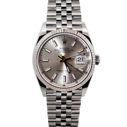 Rolex Datejust 36mm Silver Dial Watch Ref# 126234 - Happy Jewelers Fine Jewelry Lifetime Warranty