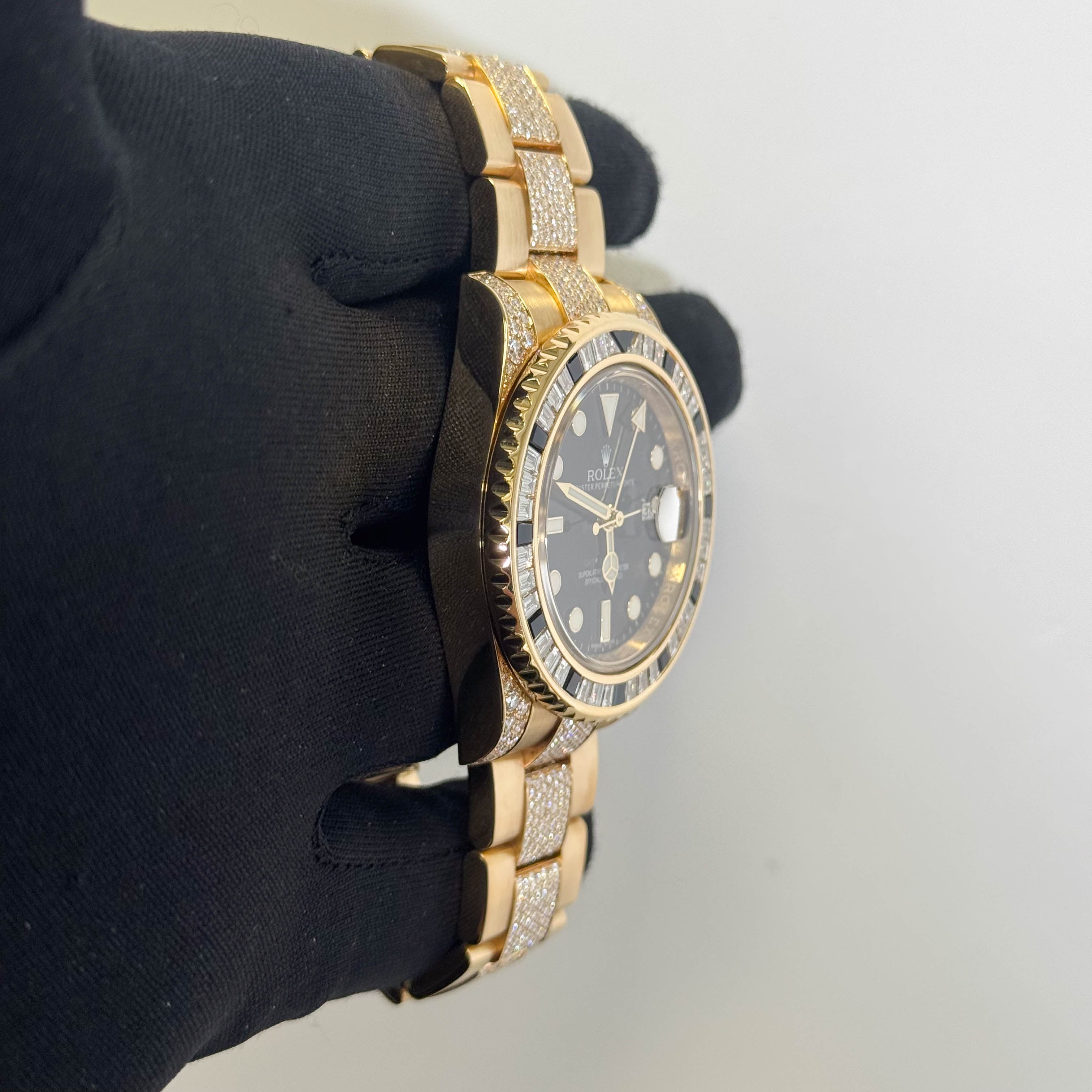 Rolex GMT-Master II 40mm Black Dial Watch Ref# 116758SANR – Happy