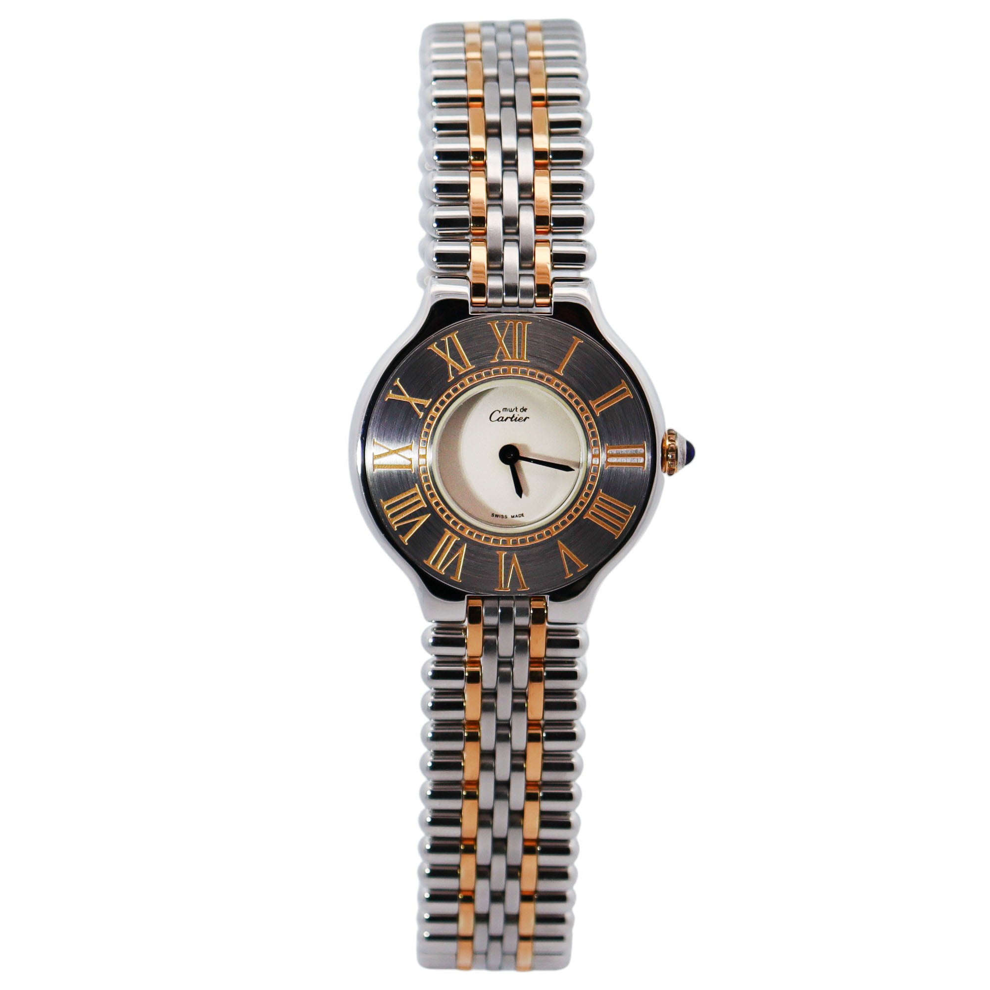 Cartier Must 31mm Ivory Dial Watch Ref# 83090171 - Happy Jewelers Fine Jewelry Lifetime Warranty