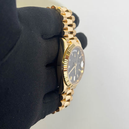 Rolex Day-Date 40mm Black Dial Watch Ref# 228238 - Happy Jewelers Fine Jewelry Lifetime Warranty