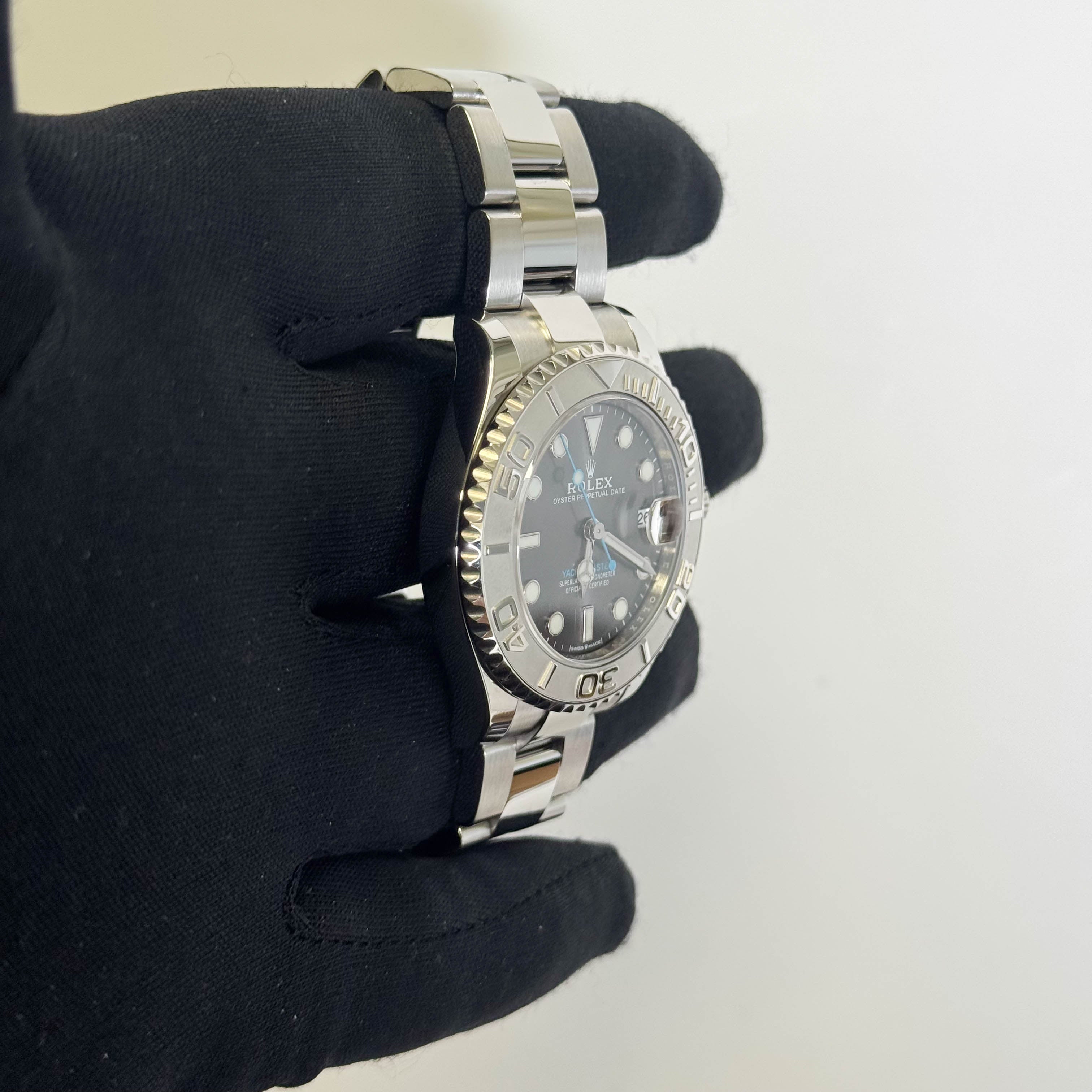 Rolex Yacht-Master 37mm Rhodium Dial Watch Ref# 268622 – Happy