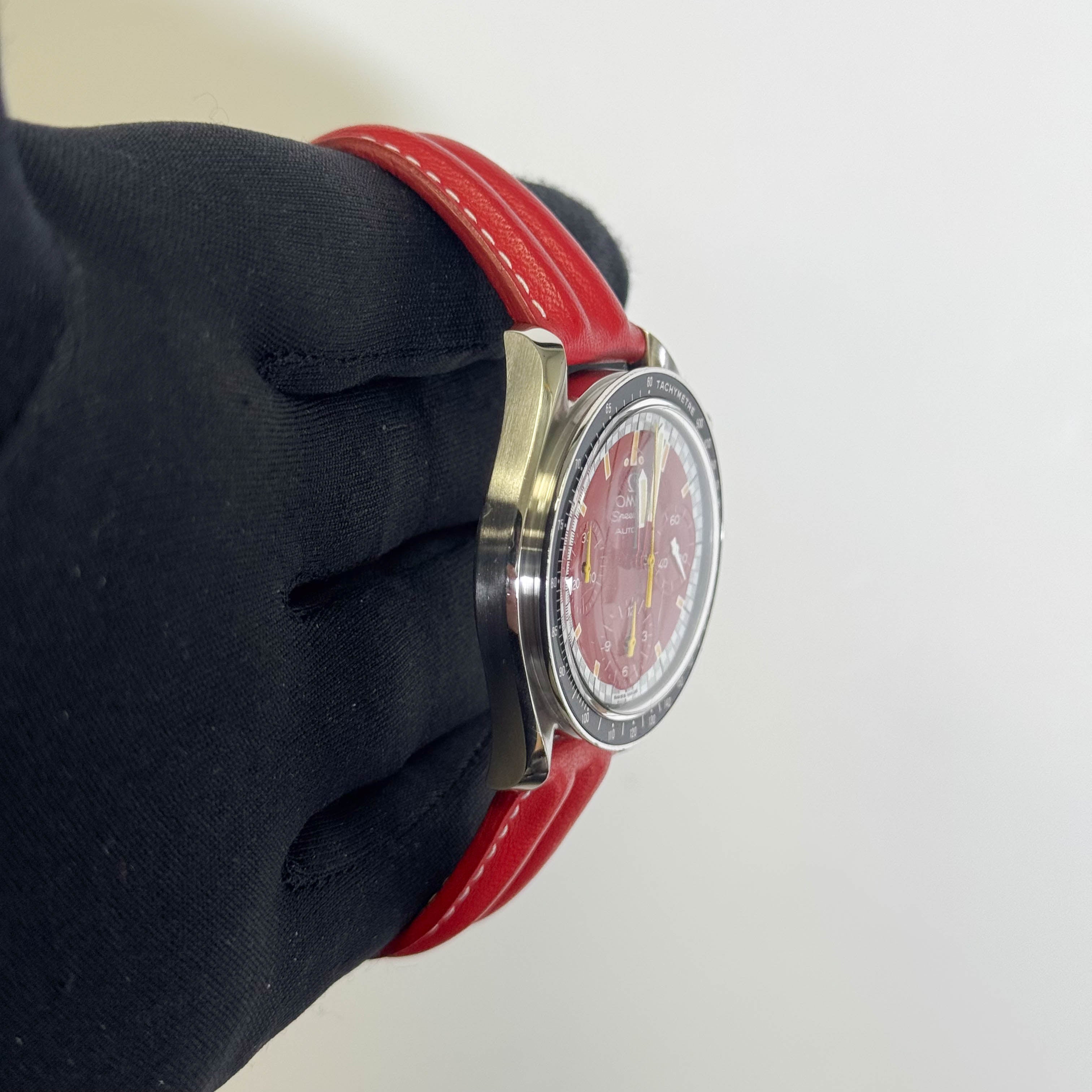Omega Speedmaster 39mm Red Dial Watch Ref# 3510.61 - Happy Jewelers Fine Jewelry Lifetime Warranty