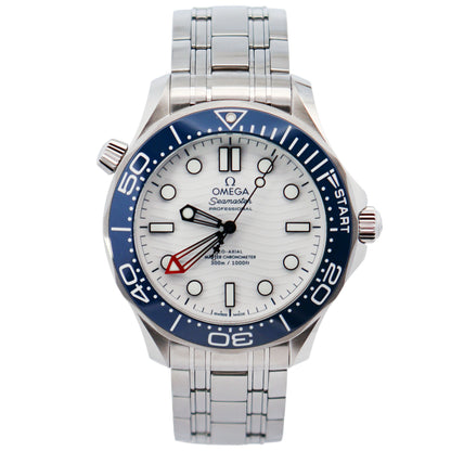Omega Seamaster 42mm White Dial Watch Ref# 210.30.42.20.04.002 - Happy Jewelers Fine Jewelry Lifetime Warranty
