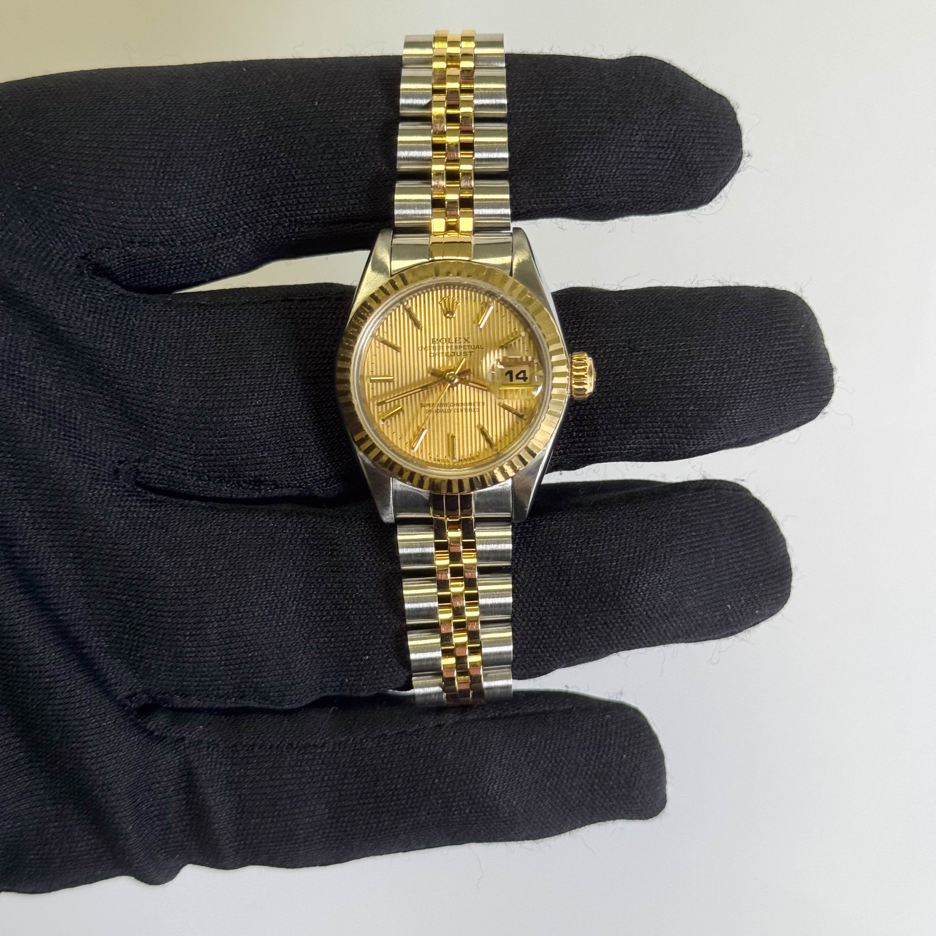 Rolex Datejust 26mm Champagne Dial Watch Ref# 69173
