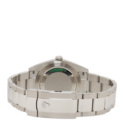 Rolex Datejust 41mm Stainless Steel Mint Green Fluted Motif Stick Dial Watch Reference# 126334 - Happy Jewelers Fine Jewelry Lifetime Warranty