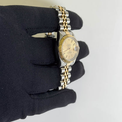 Rolex Datejust 26mm Champagne Dial Watch Ref# 69173