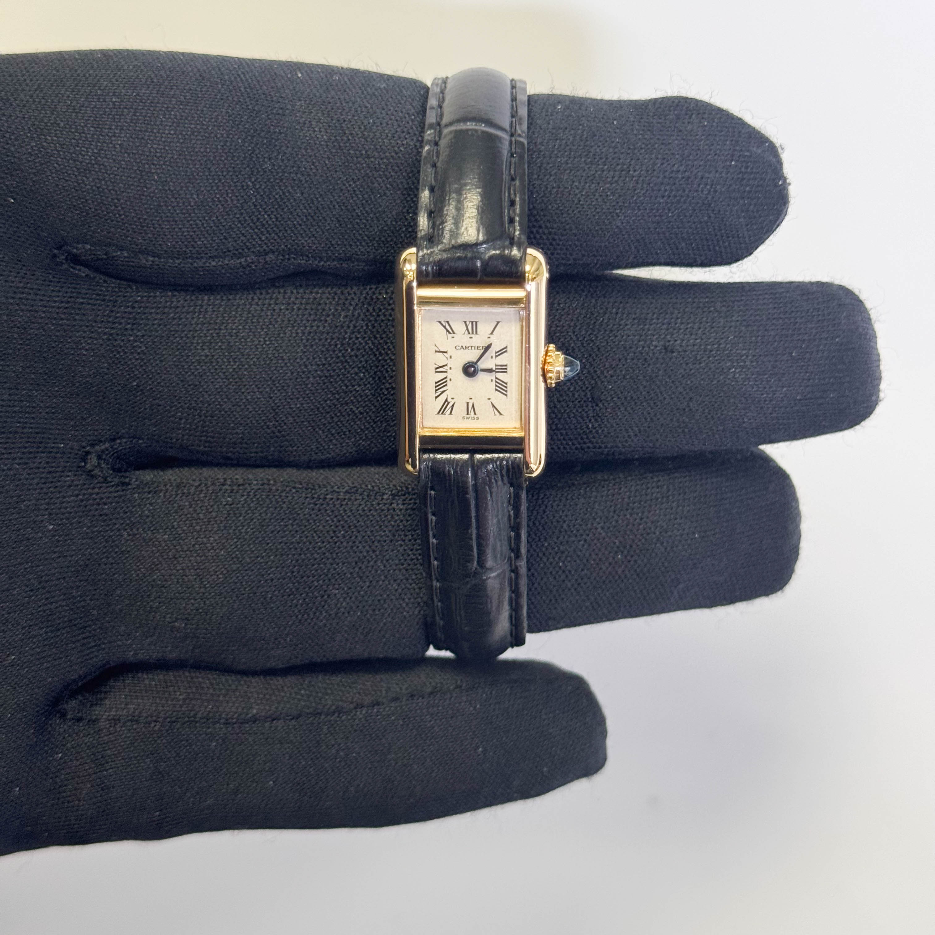 Cartier Tank 15mm White Dial Watch Ref# Tank Quartz - Happy Jewelers Fine Jewelry Lifetime Warranty