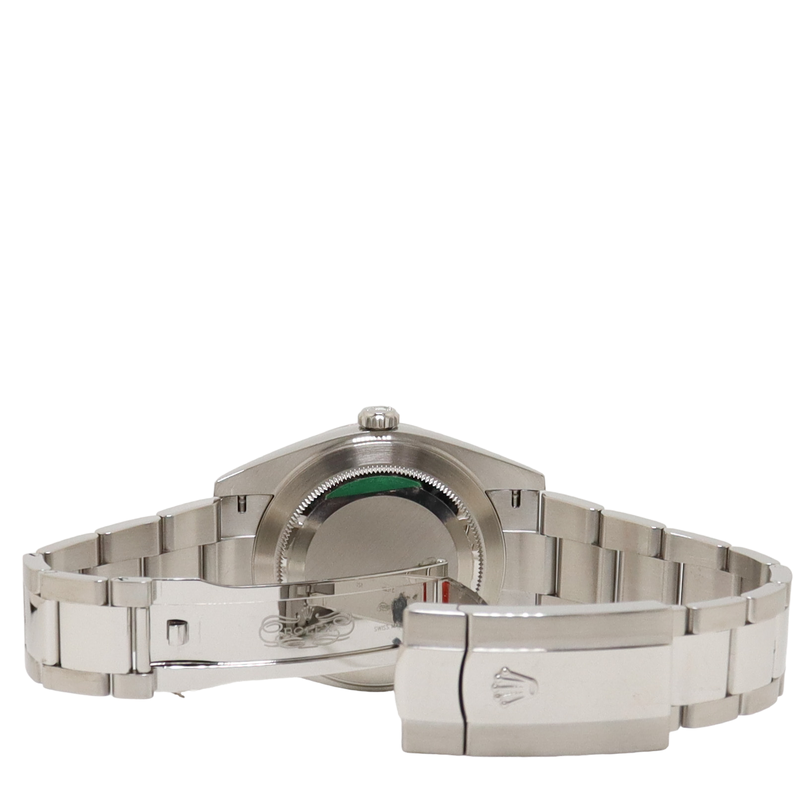 Rolex Datejust 41mm Stainless Steel Mint Green Fluted Motif Stick Dial Watch Reference# 126334 - Happy Jewelers Fine Jewelry Lifetime Warranty