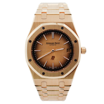 Audemars Piguet Royal Oak 39mm Yellow Dial Watch Ref# 16202BA.OO.1240BA.01 - Happy Jewelers Fine Jewelry Lifetime Warranty