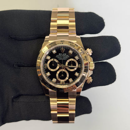 Rolex Daytona 40mm Black Dial Watch Ref# 116505 - Happy Jewelers Fine Jewelry Lifetime Warranty