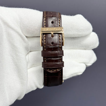 A. Lange & Sohne Zeitwerk 41.9mm Rose Gold Black Dial Watch Ref# 142.031 - Happy Jewelers Fine Jewelry Lifetime Warranty